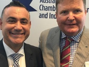 Barilaro and Macaulay meet to discuss small business cash injection